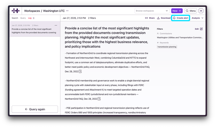 Create from query response (1)
