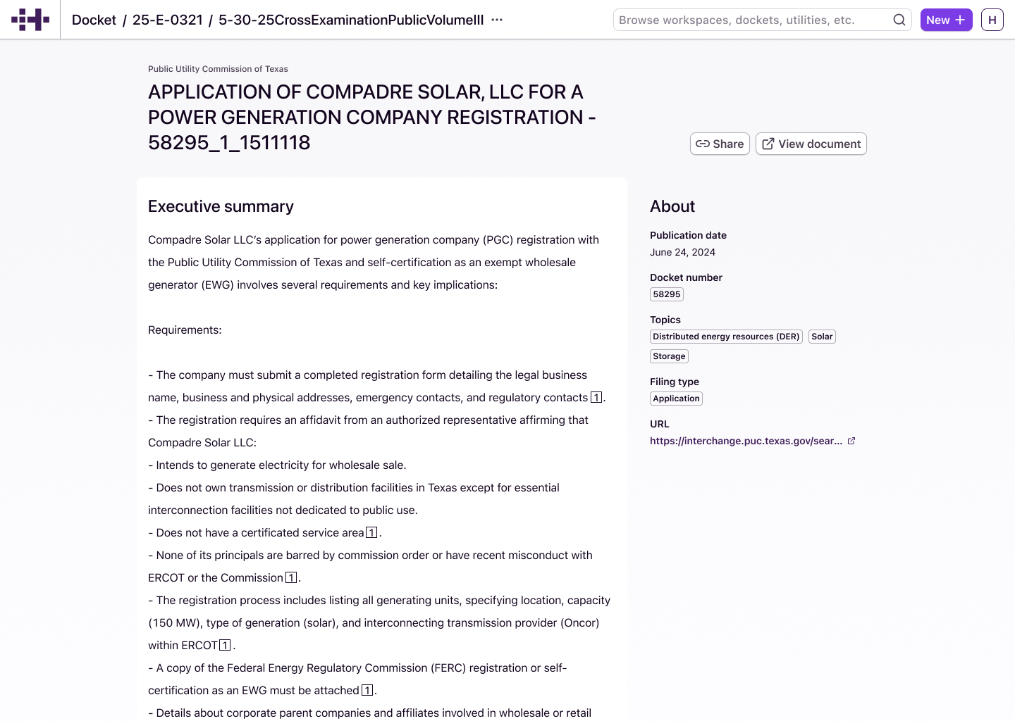 Document profile early mock